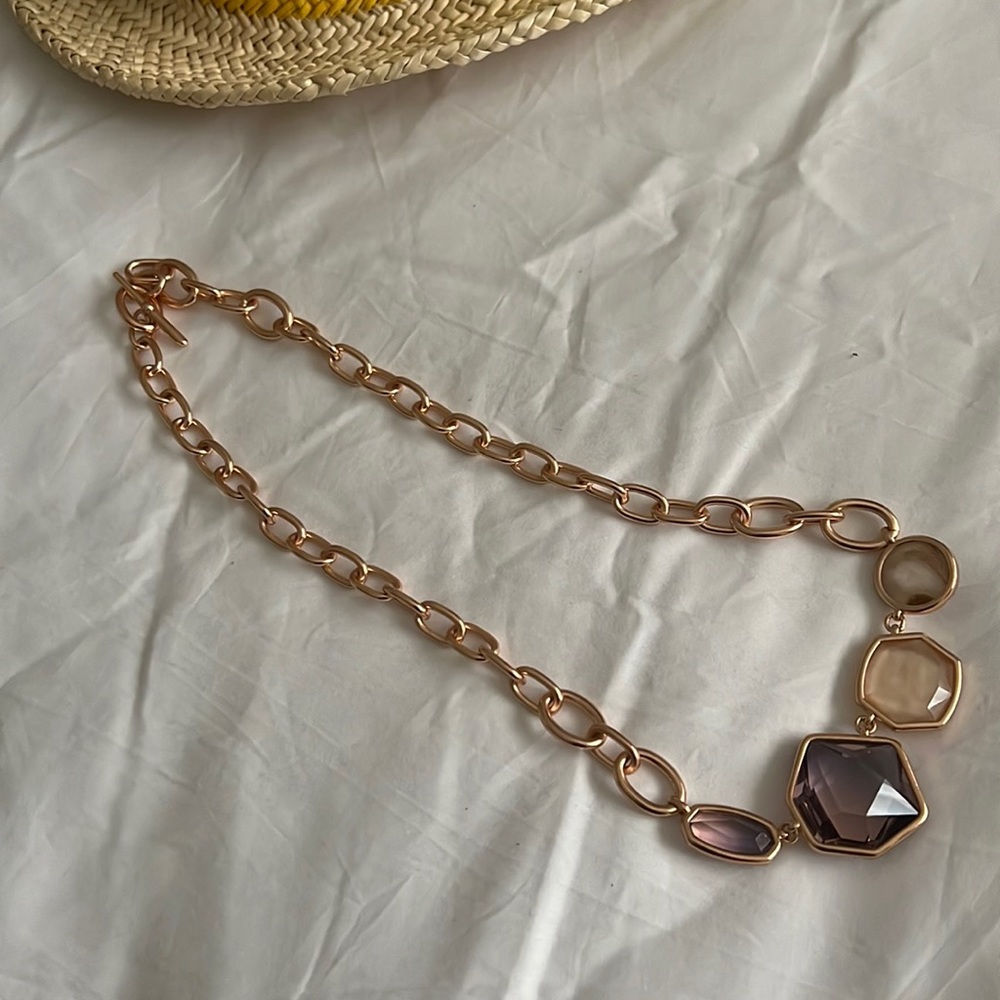 Natalia necklace by Kendra Scott. Rose gold plated, fabulous!